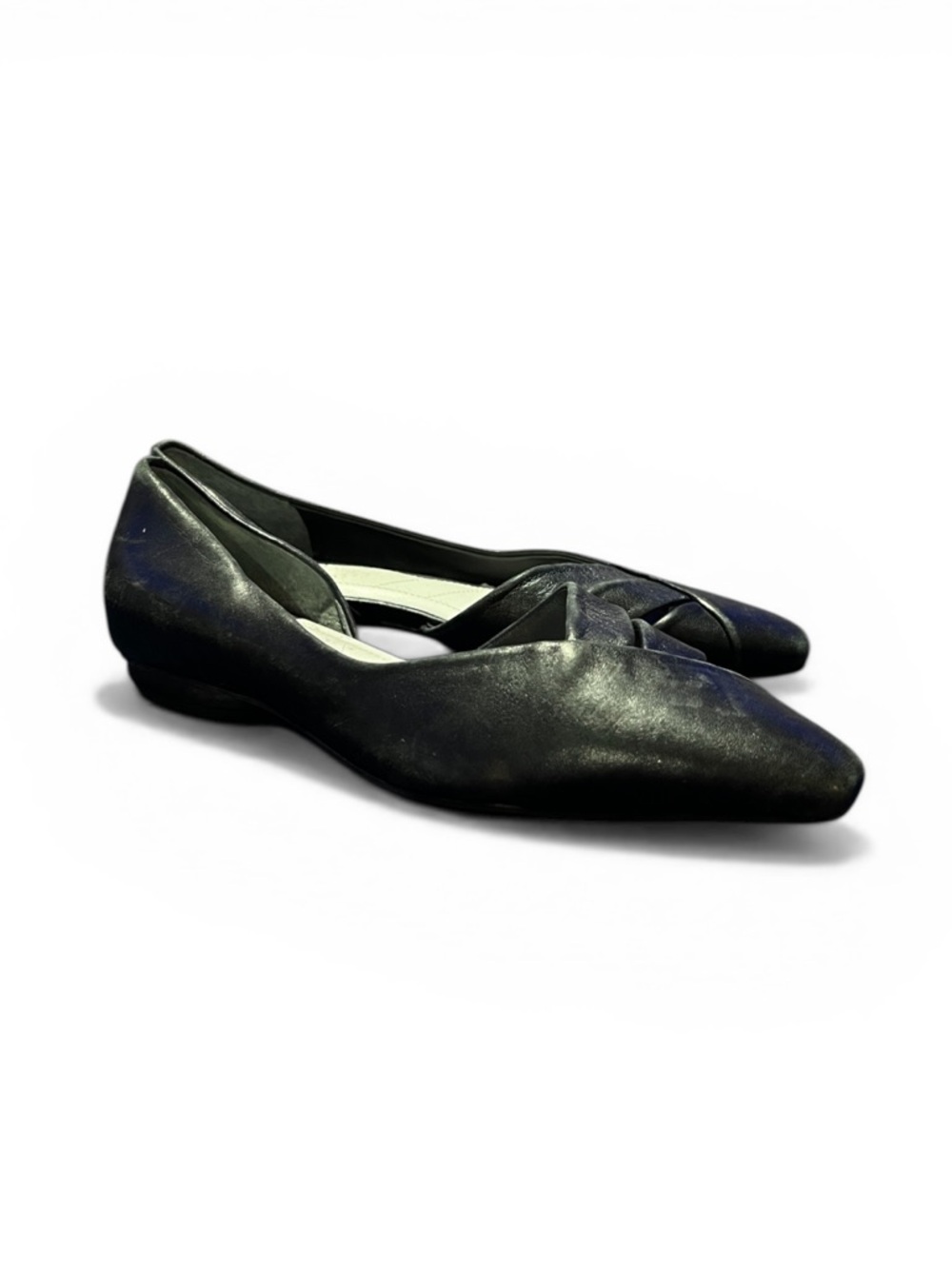 NEW Franco Sarto Womens Braela Black Leather D'Orsay Shoes Sz 6